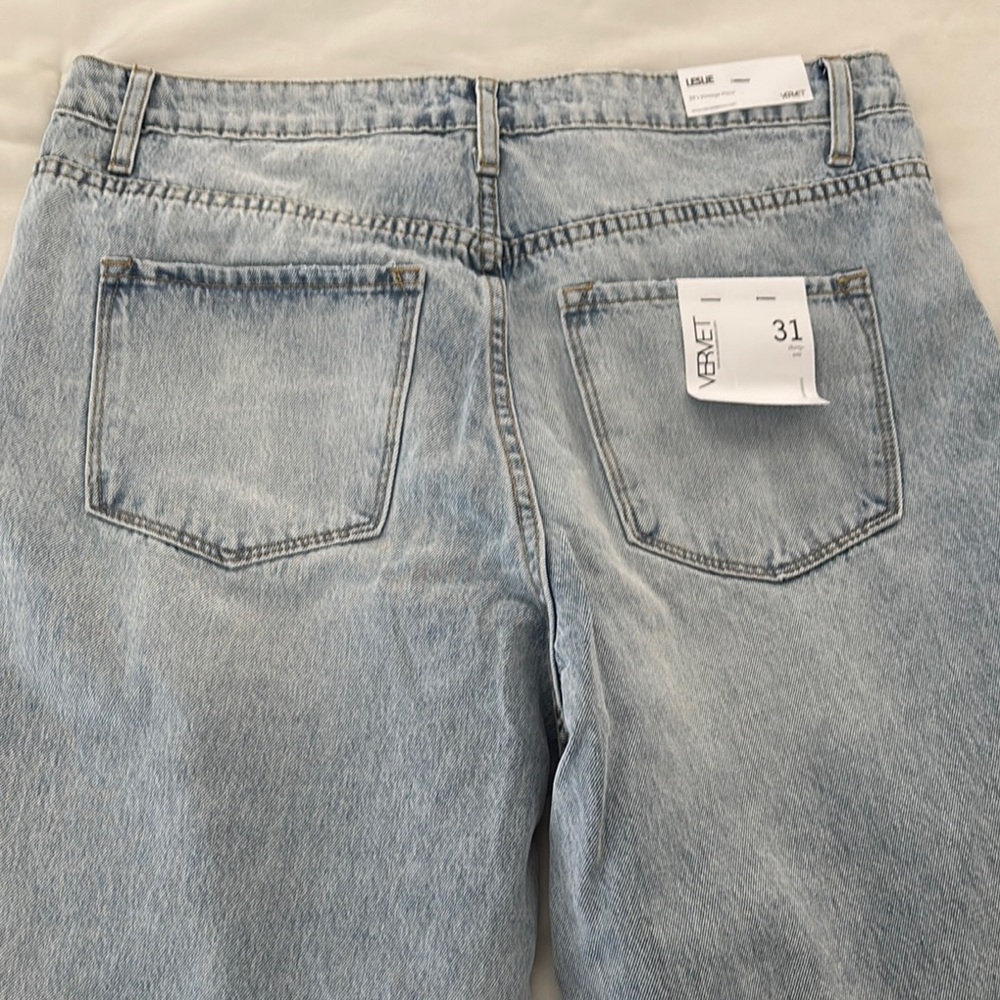 Vetements Faded Blue Denim Jeans